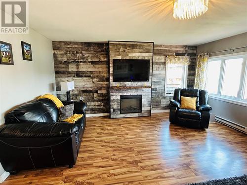 145 Main Street, Point Leamington, NL - Indoor Photo Showing Living Room With Fireplace