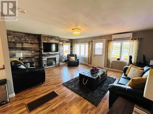 145 Main Street, Point Leamington, NL - Indoor Photo Showing Living Room With Fireplace