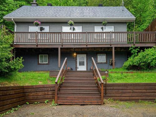 FaÃ§ade - 85 Mtée St-Elmire, Saint-Sauveur, QC - Outdoor With Deck Patio Veranda