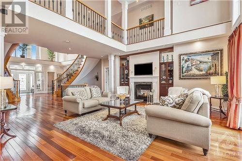 1284 Rideau Cove Court, Ottawa, ON - Indoor Photo Showing Living Room With Fireplace