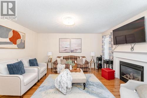 33 Bloom Drive, Brampton, ON - Indoor Photo Showing Living Room With Fireplace