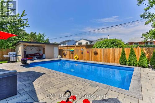 5439 Croydon Road, Burlington, ON - Outdoor With In Ground Pool With Backyard