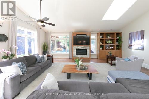 2086 Elmhurst Avenue, Oakville (Eastlake), ON - Indoor Photo Showing Living Room With Fireplace