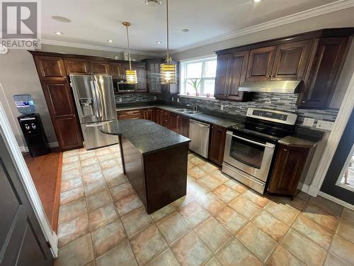 92 Sandy Point Road, Norris Arm, NL - Indoor Photo Showing Kitchen With Stainless Steel Kitchen With Double Sink