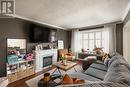 15 Locheed Drive, Hamilton, ON  - Indoor Photo Showing Living Room With Fireplace 