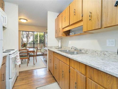 209-1101 Hilda St, Victoria, BC - Indoor Photo Showing Kitchen With Double Sink