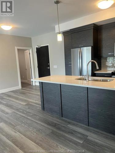 190 Main Street East Unit# 104, Kingsville, ON - Indoor Photo Showing Kitchen With Double Sink