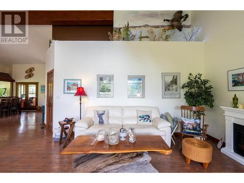 250 1St Avenue, Christina Lake, BC - Indoor Photo Showing Living Room With Fireplace