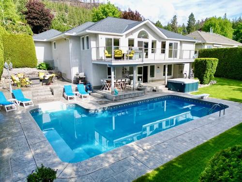 1577 Klein Road, West Kelowna, BC - Outdoor With In Ground Pool With Deck Patio Veranda