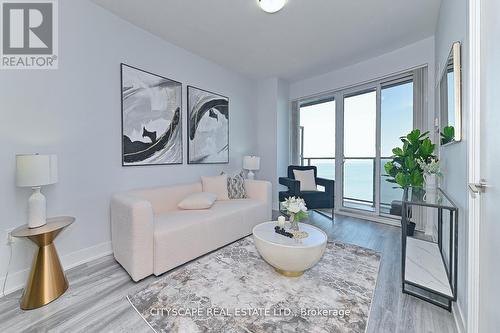 3808 - 20 Shore Breeze Drive, Toronto, ON - Indoor Photo Showing Living Room