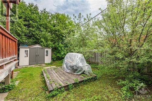 Large backyard with storage shed - 174 Columbus Avenue, Ottawa, ON - Outdoor