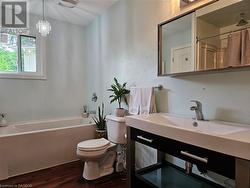 Main bath with soaker tub and rainfall shower head - 