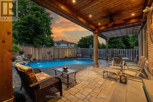 839 Merritt Drive, Milton (Timberlea), ON - Outdoor With In Ground Pool With Deck Patio Veranda With Exterior