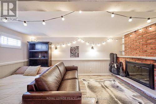 5 Elrose Road, Brampton, ON - Indoor Photo Showing Living Room With Fireplace