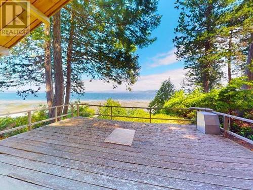 1652 Savary Island Road, Savary Island, BC - Outdoor With Body Of Water With Deck Patio Veranda With View