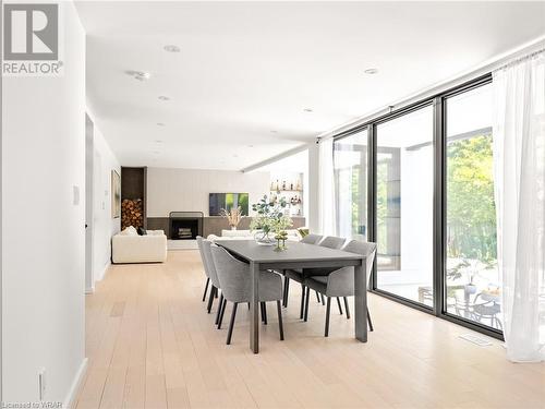 Dining Area with floor to ceiling windows - 261 Whitmore Drive, Waterloo, ON - Indoor Photo Showing Dining Room