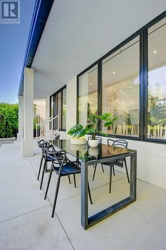 Covered outdoor dining area. - 261 Whitmore Drive, Waterloo, ON - Outdoor With Exterior