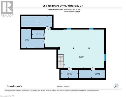 Lower level plan - 261 Whitmore Drive, Waterloo, ON - Other