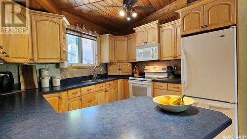 Dr 6 White Birch Drive, Lucien Lake, SK - Indoor Photo Showing Kitchen With Double Sink