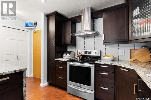 102 2160 Cornwall Street, Regina, SK - Indoor Photo Showing Kitchen With Upgraded Kitchen