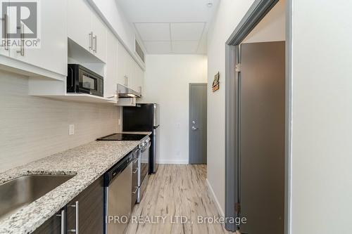 108 - 77 Leland Street, Hamilton (Ainslie Wood), ON - Indoor Photo Showing Kitchen With Upgraded Kitchen