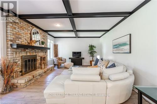 1047 Griffith Street, London, ON - Indoor Photo Showing Living Room With Fireplace
