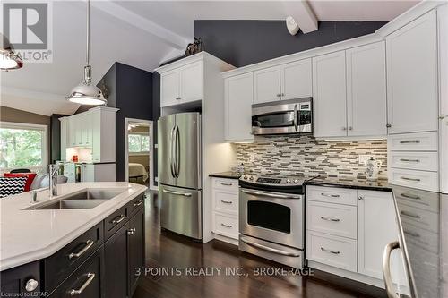 4 Frances Crescent, South Huron (Stephen Twp), ON - Indoor Photo Showing Kitchen With Double Sink With Upgraded Kitchen