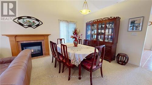 1185 Thornley Street, London, ON - Indoor Photo Showing Dining Room With Fireplace