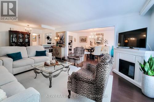 47 Monarch Park Drive, St. Catharines, ON - Indoor Photo Showing Living Room With Fireplace