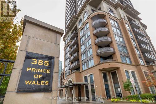 3002 - 385 Prince Of Wales Drive, Mississauga, ON - Outdoor With Balcony With Facade