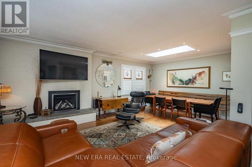 22 Ben Machree Drive, Mississauga, ON - Indoor Photo Showing Living Room With Fireplace
