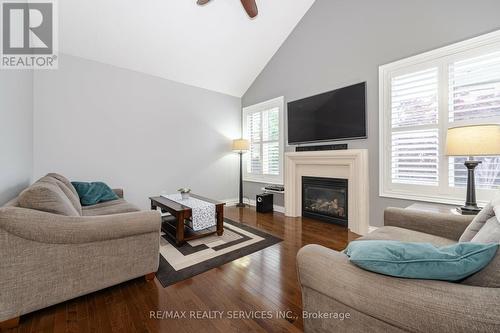 31 Junetown Circle, Brampton, ON - Indoor Photo Showing Living Room With Fireplace