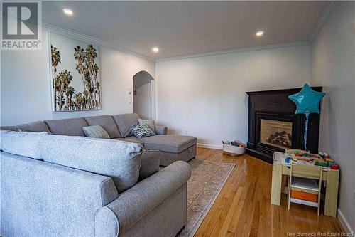 20 Staples Court, Fredericton, NB - Indoor Photo Showing Living Room With Fireplace