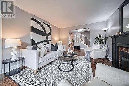 1073 King Street E, Oshawa, ON - Indoor Photo Showing Living Room With Fireplace