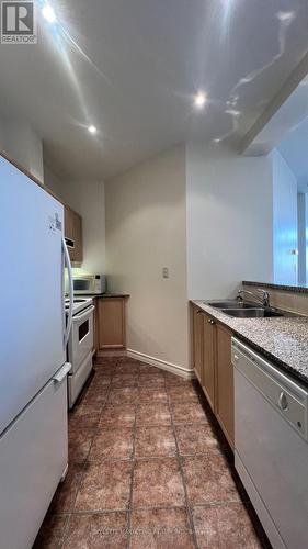 510 - 1 Leaside Park Drive, Toronto (Thorncliffe Park), ON - Indoor Photo Showing Kitchen With Double Sink