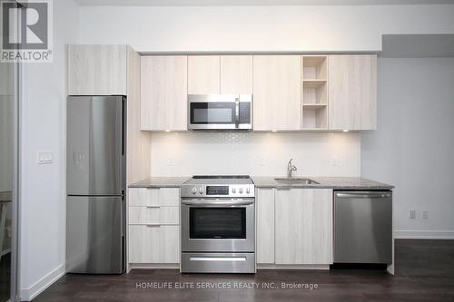 306 - 30 Ordnance Street, Toronto, ON - Indoor Photo Showing Kitchen With Stainless Steel Kitchen With Upgraded Kitchen