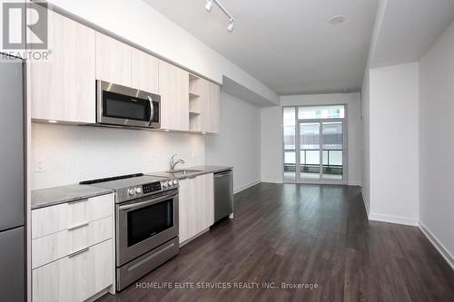 306 - 30 Ordnance Street, Toronto, ON - Indoor Photo Showing Kitchen With Stainless Steel Kitchen With Upgraded Kitchen