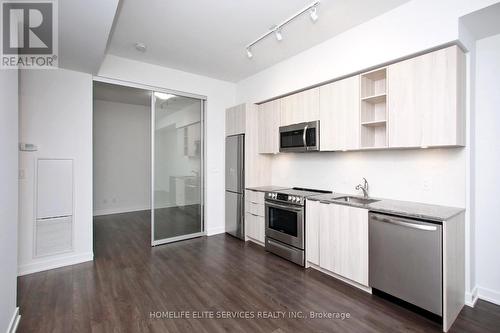 306 - 30 Ordnance Street, Toronto, ON - Indoor Photo Showing Kitchen With Stainless Steel Kitchen With Upgraded Kitchen