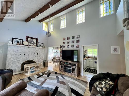 1533 Moresby Avenue, Prince Rupert, BC - Indoor Photo Showing Living Room With Fireplace