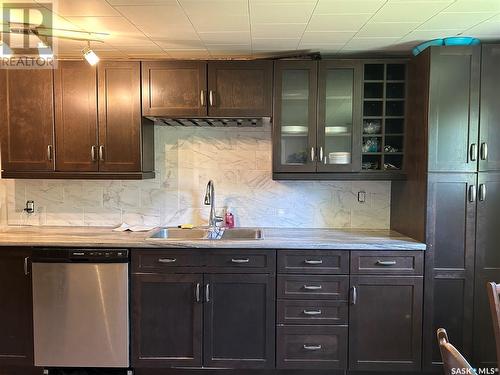 213 1St Avenue S, St. Gregor, SK - Indoor Photo Showing Kitchen With Double Sink