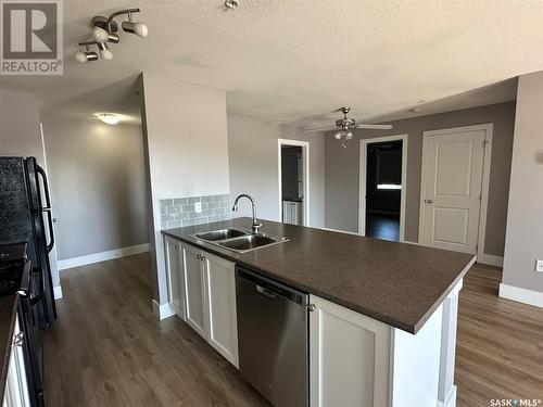 109 820 5Th Street Ne, Weyburn, SK - Indoor Photo Showing Kitchen With Double Sink