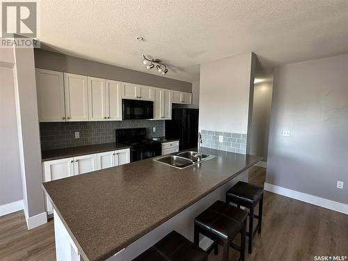 109 820 5Th Street Ne, Weyburn, SK - Indoor Photo Showing Kitchen With Double Sink