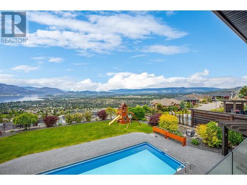 924 Lamont Lane, Kelowna, BC - Outdoor With In Ground Pool With View