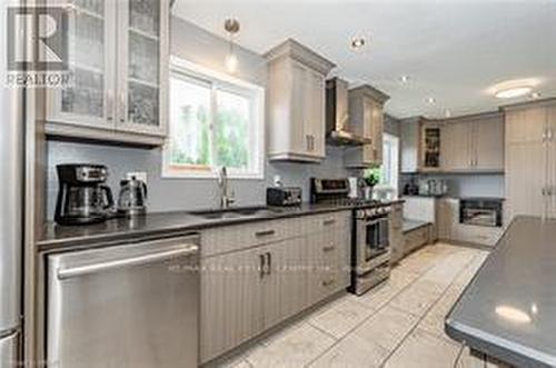201 Bismark Drive, Cambridge, ON - Indoor Photo Showing Kitchen With Upgraded Kitchen