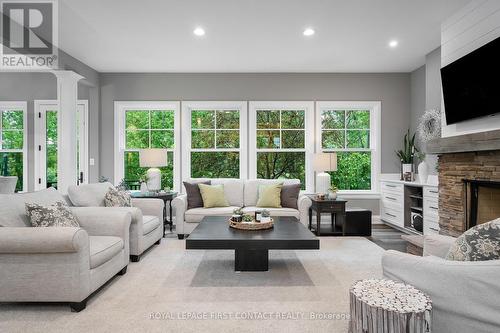 23 Kells Crescent, Collingwood, ON - Indoor Photo Showing Living Room With Fireplace