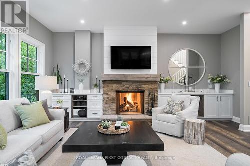 23 Kells Crescent, Collingwood, ON - Indoor Photo Showing Living Room With Fireplace