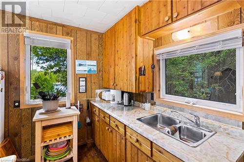 70 Big Tub Road, Tobermory, ON - Indoor Photo Showing Kitchen With Double Sink