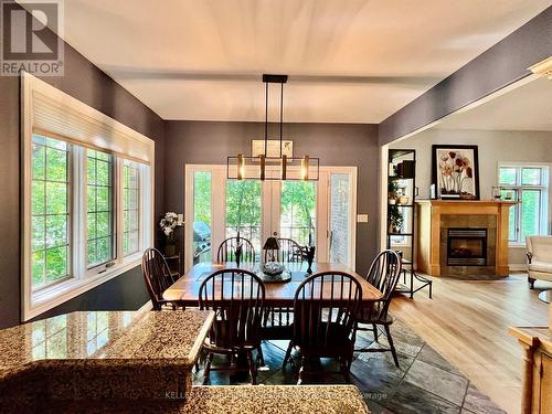 3 Oldoakes Place, Hamilton (Ancaster), ON - Indoor Photo Showing Dining Room With Fireplace