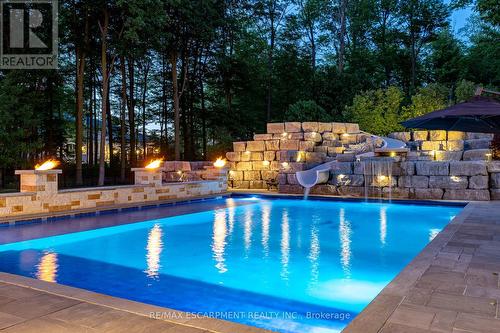 2633 Bluffs Way, Burlington, ON - Outdoor With In Ground Pool With Backyard