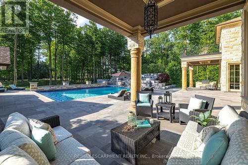 2633 Bluffs Way, Burlington, ON - Outdoor With In Ground Pool With Deck Patio Veranda